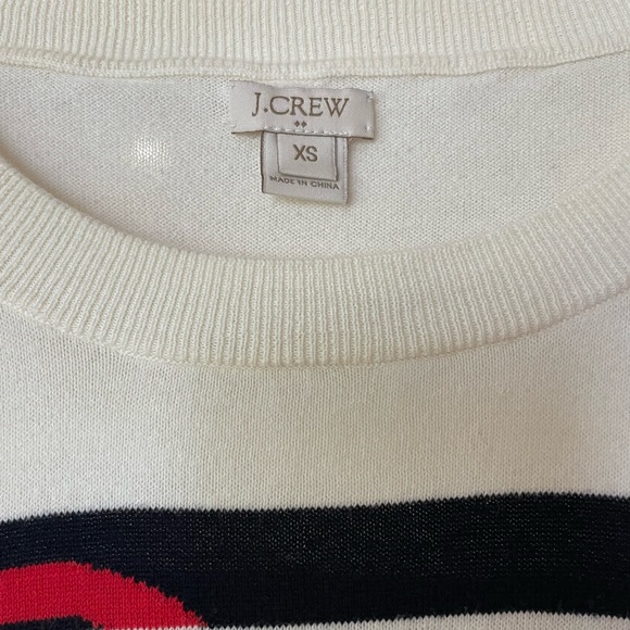 Red, cream and blue anchor light sweater. Size xs - Picture 3 of 3